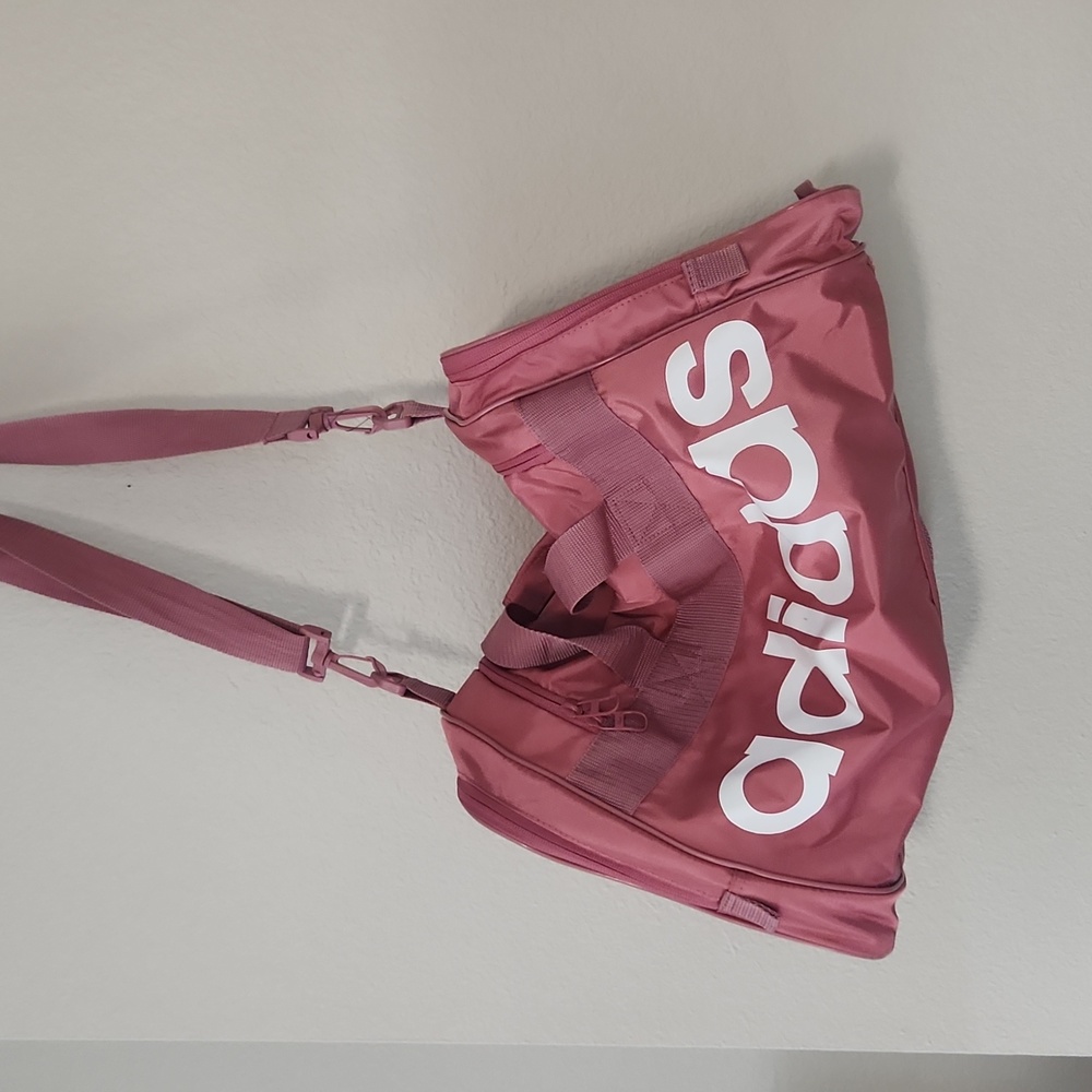 Adidas pink duffel